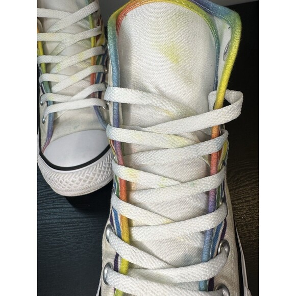 Converse All Star Chuck Taylor High Top Men’s 6 Women’s 8 Rainbow Pride #1075 - Picture 10 of 16